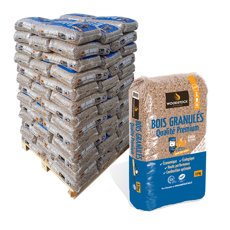 3 Paletten Pellets von WOODSTOCK