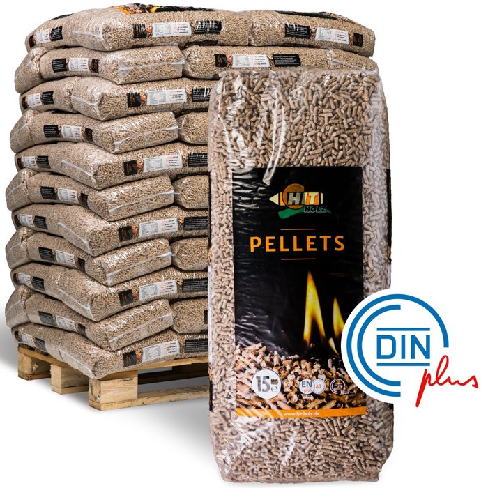 HIT Holzpellets Sackware 6mm ENplusA1, 66 x 15kg Palette