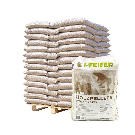Pfeifer Pellets – Palette mit 70 Säcken à 15 kg (1050 kg)