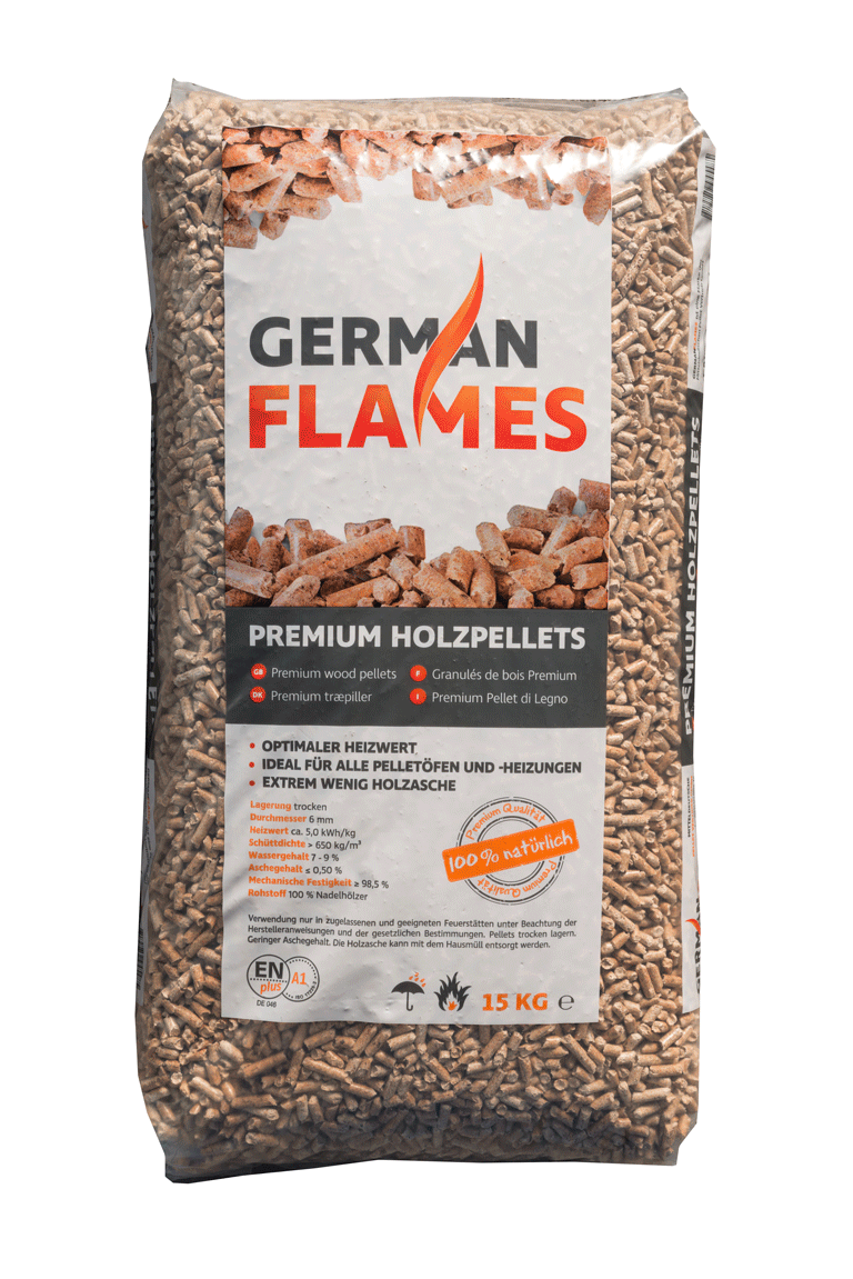 German Flames 6mm ENplus A1 Holzpellets