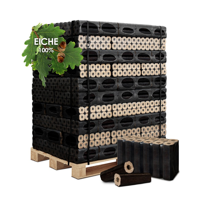 Eichenholzbriketts Pini&Kay Palette 960 kg (6×23 cm)
