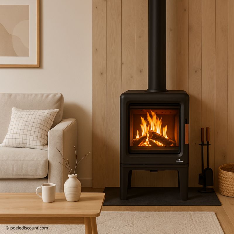 Luftdichter gusseiserner Holzofen – BRONPI Lira 5 kW